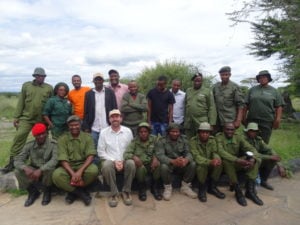 Village Game Scouts and Leadership of Burunge Wildlife Management Area. These rangers protect the wildlife and other natural resources within the community-based natural resource management zone.